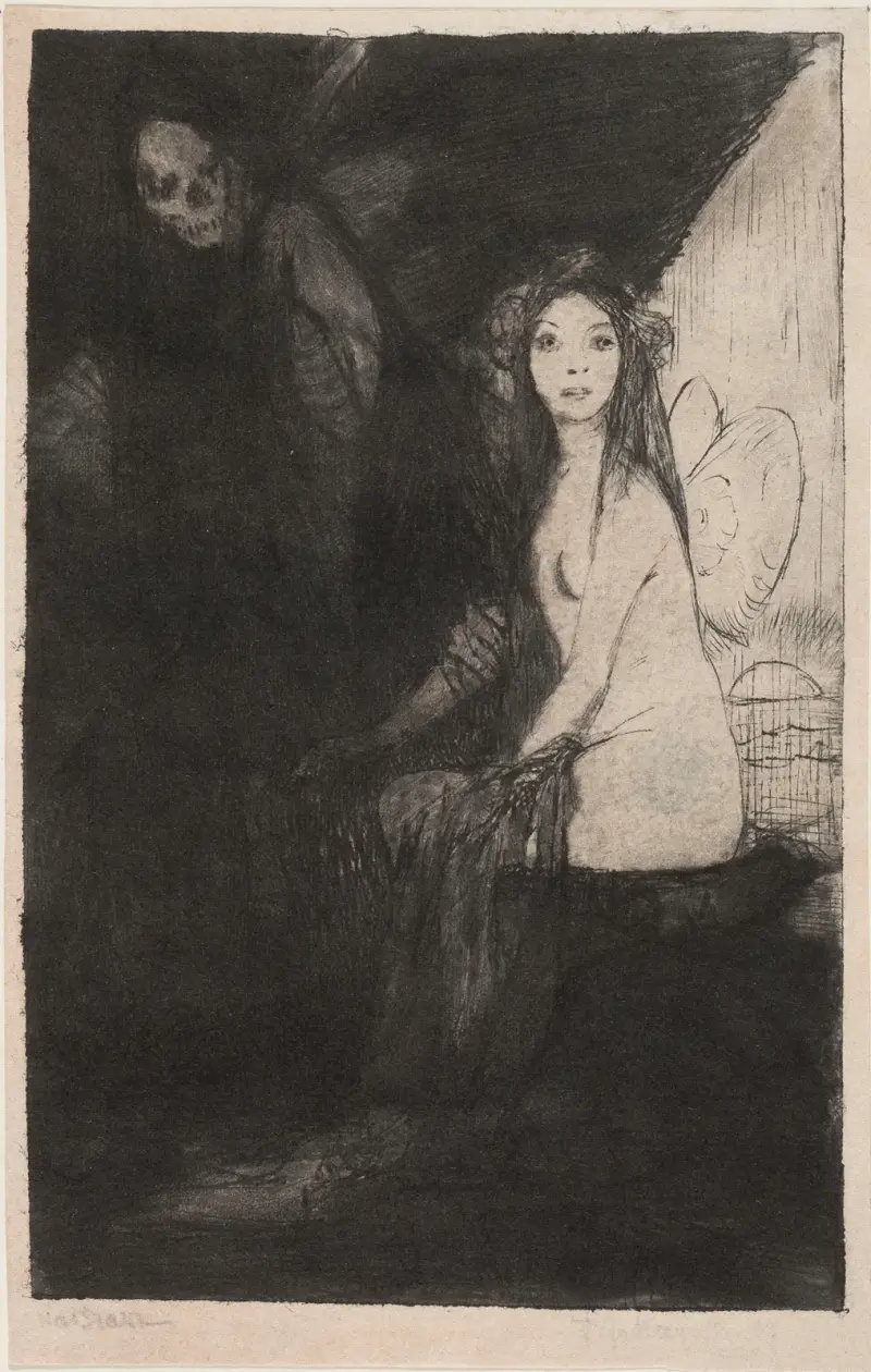 Tod und Psyche, 1908 – Nr. 2 von Feliks Jabłczyński