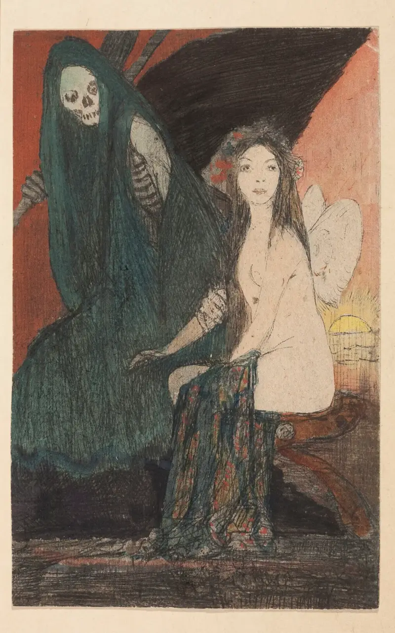 Tod und Psyche, 1908 – Nr. 1 von Feliks Jabłczyński