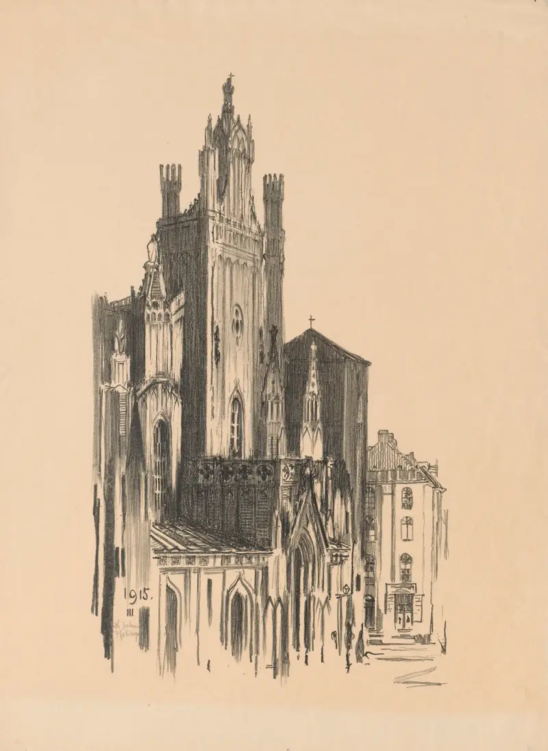 St. John’s Cathedral, 1916 av Feliks Jabłczyński