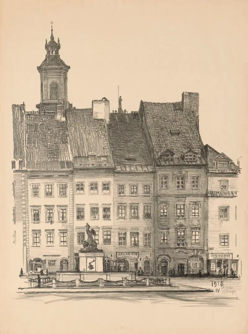 Der Altstadtmarktplatz – am Schloss von Feliks Jabłczyński