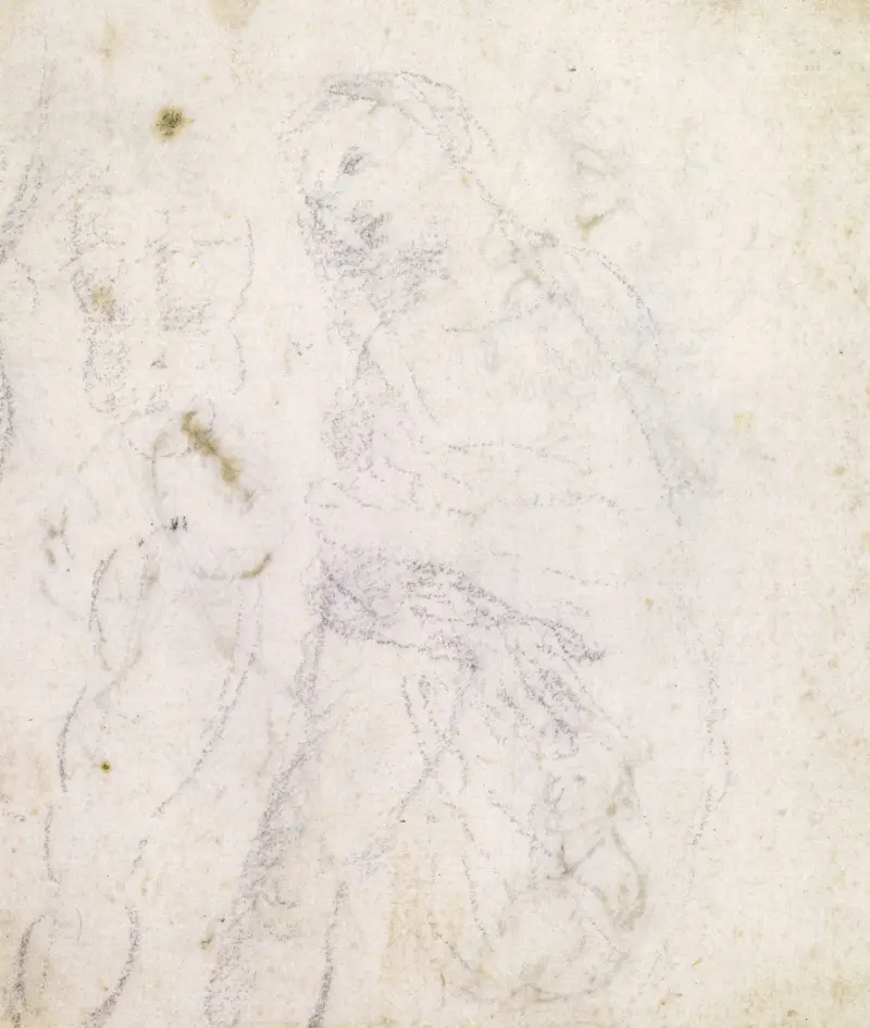 Studie einer Madonna (Rückseite), vermutlich 1470–1480 von Leonardo da Vinci