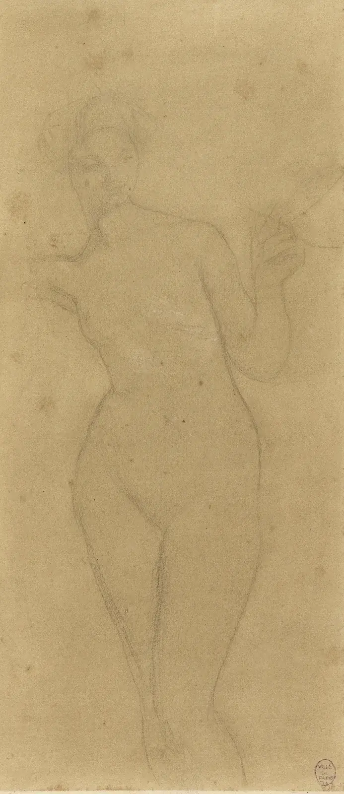 Kvinnoakt av Pascal-Adolphe-Jean Dagnan-Bouveret