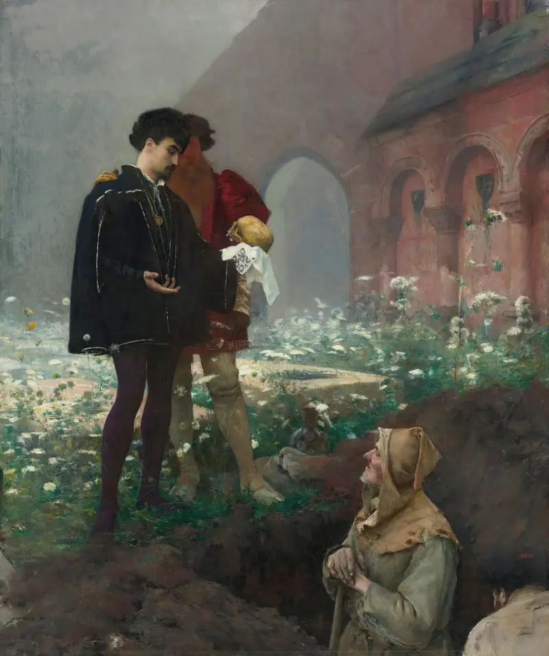 Hamlet Et Les Fossoyeurs av Pascal-Adolphe-Jean Dagnan-Bouveret