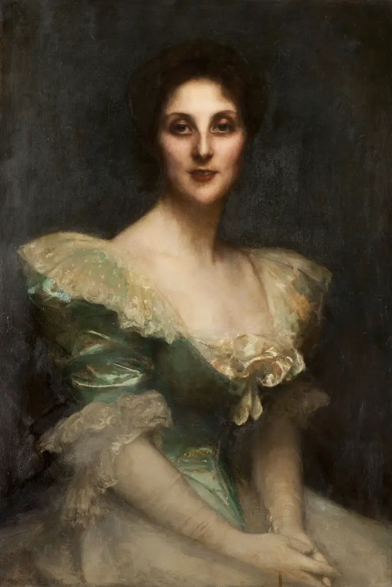 Porträtt av Fanny Thérèse Reinach av Pascal-Adolphe-Jean Dagnan-Bouveret