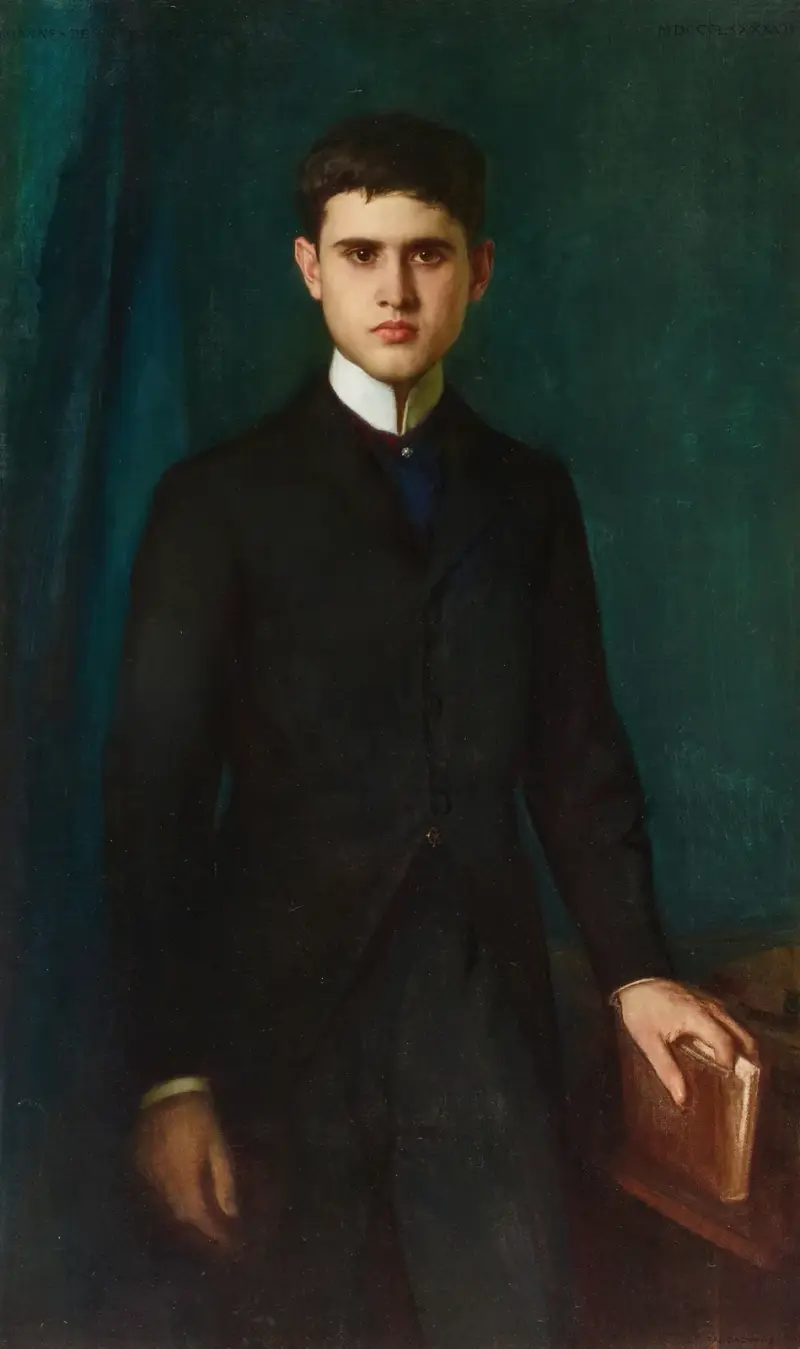 Porträtt av Joannes de Stuers vid 20 års ålder av Pascal-Adolphe-Jean Dagnan-Bouveret