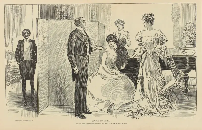 Råd till tråkmånsar, följ ditt kort uppför trappan av Charles Dana Gibson