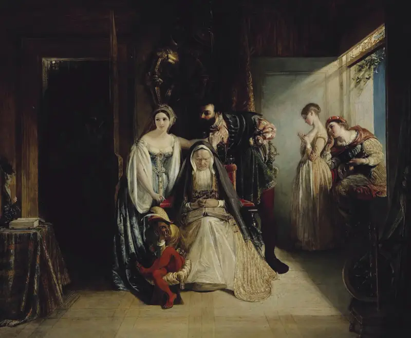 Frans I och Diane av Poitiers av Daniel Maclise