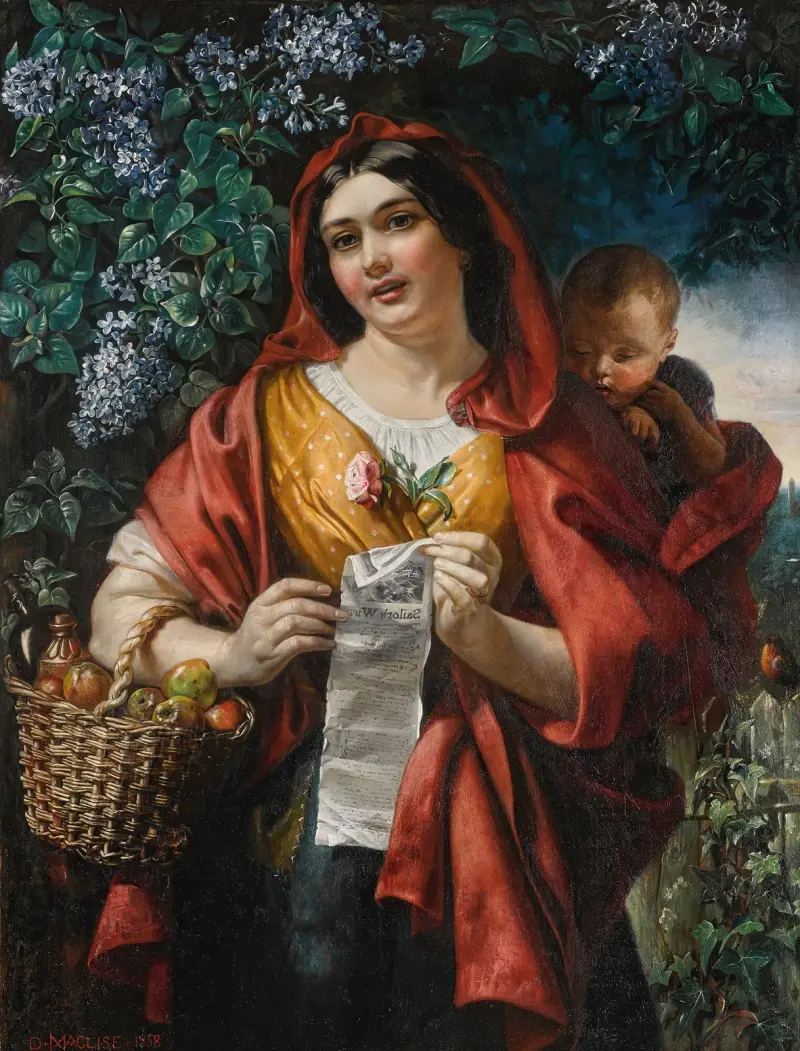 The Ballad Seller av Daniel Maclise