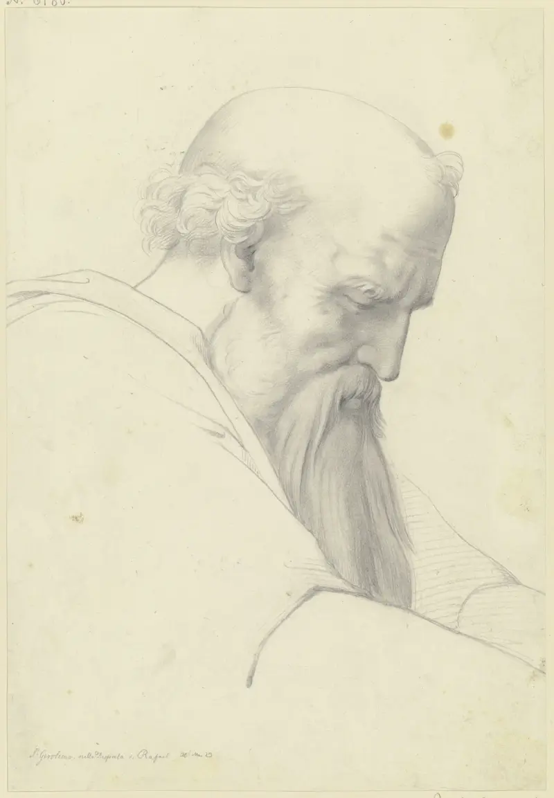 Der heilige Hieronymus aus Raffaels Disputa von Moritz Daniel Oppenheim