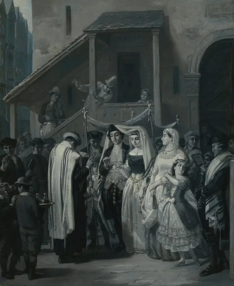 Svatba (Die Trauung), Moritz Daniel Oppenheim