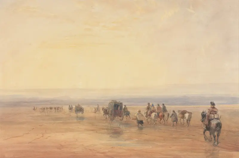 Crossing Lancaster Sands av David Cox