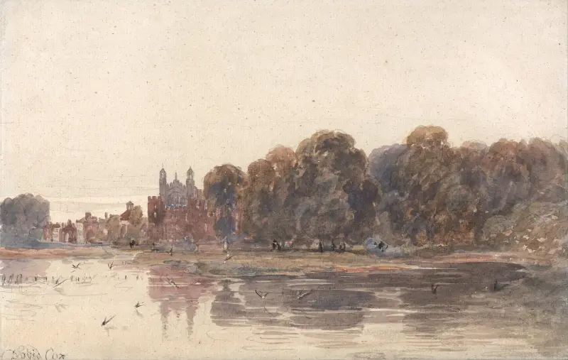 Eton from the Thames av David Cox