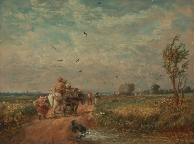 Going to the Hayfield av David Cox