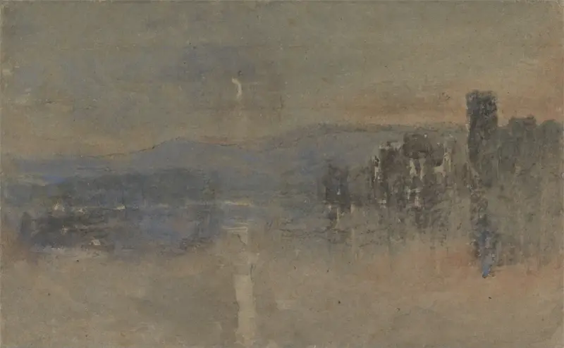 Moonlight Landscape av David Cox