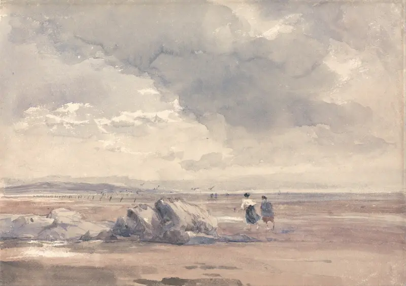 Bei Ebbe auf den Lancaster-Sandbänken von David Cox