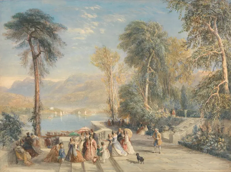 Windermere During the Regatta av David Cox