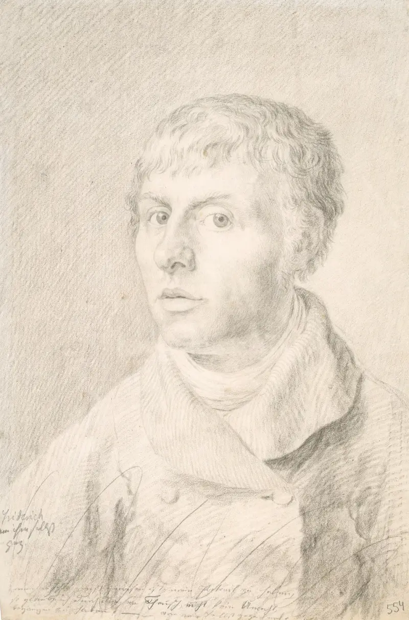 Självporträtt av Caspar David Friedrich