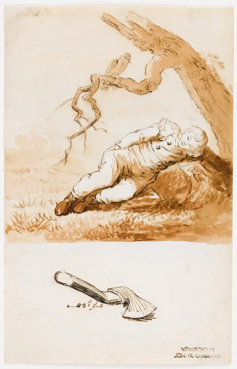 Sovande pojke av Caspar David Friedrich