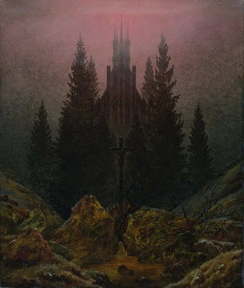 Korset i bergen av Caspar David Friedrich