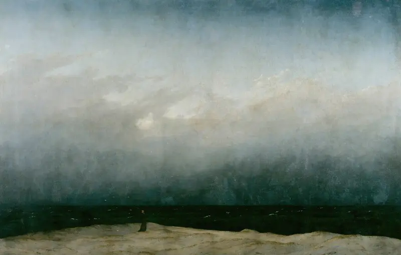 Munken vid havet av Caspar David Friedrich