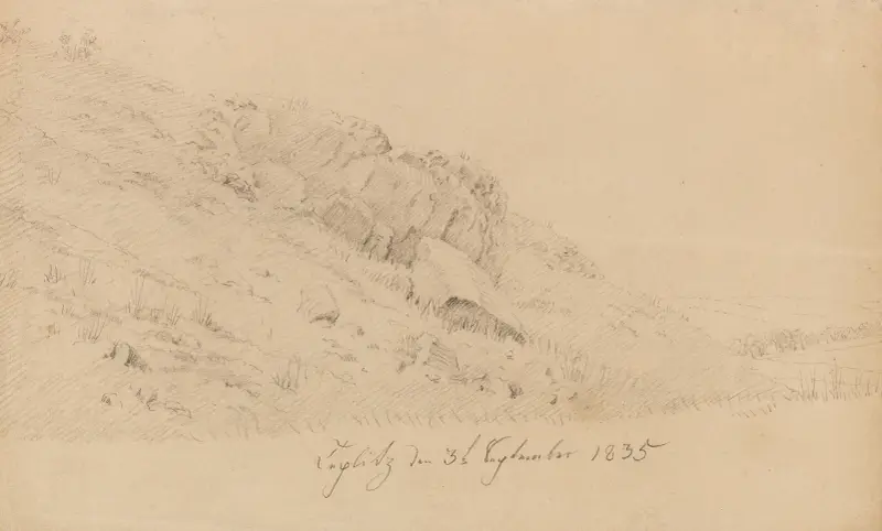 Wiese in Teplitz, Caspar David Friedrich