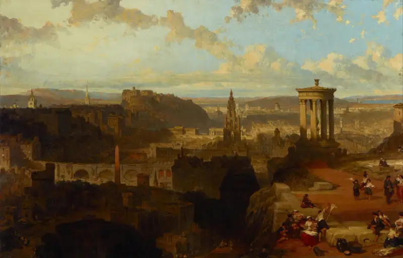 Edinburgh from the Calton Hill av David Roberts