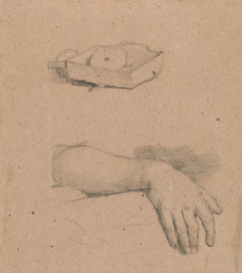 Barnets trasiga vagn och spelmanhustruns arm av Sir David Wilkie