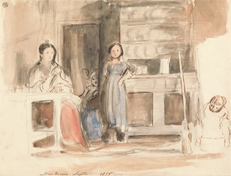 Scena kuchenna; Dunkerrin, wrzesień 1835, Sir David Wilkie