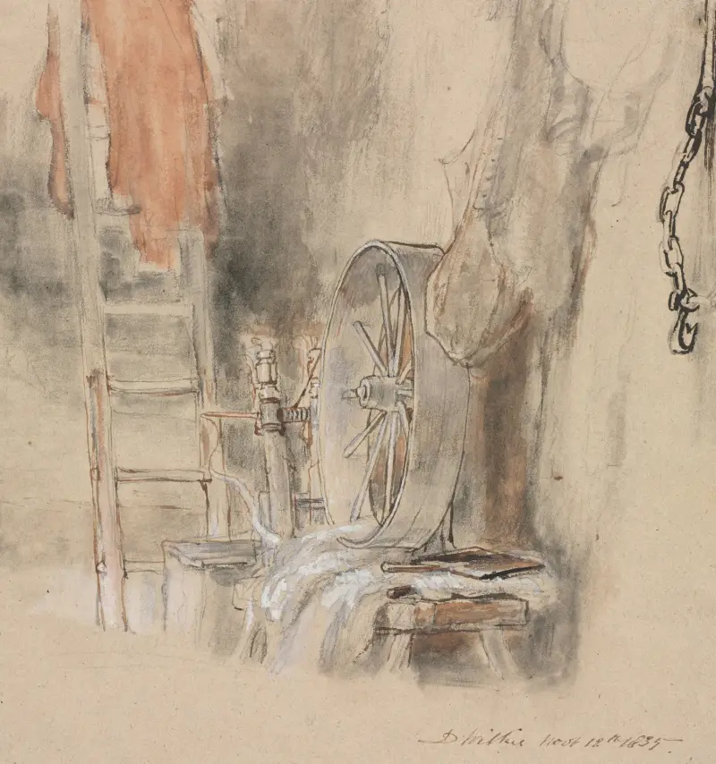 Studie till ”The Peep-O’-Day Boys’ Cabin, in the West of Ireland” (”Den sovande Whiteboyen”) av Sir David Wilkie