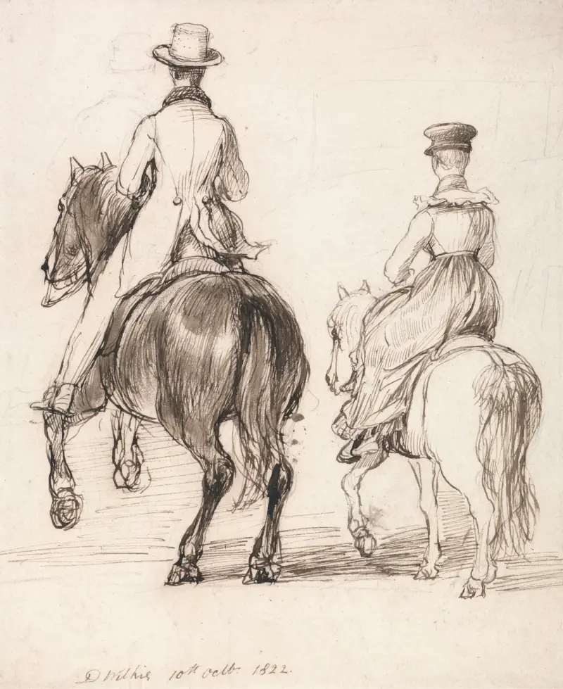 Dwóch jeźdźców widzianych od tyłu, Sir David Wilkie