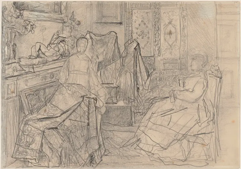The Indian Scarf av Henri de Braekeleer