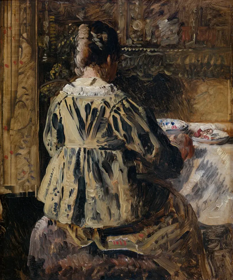 Das Mahl oder Frau von hinten gesehen von Henri de Braekeleer
