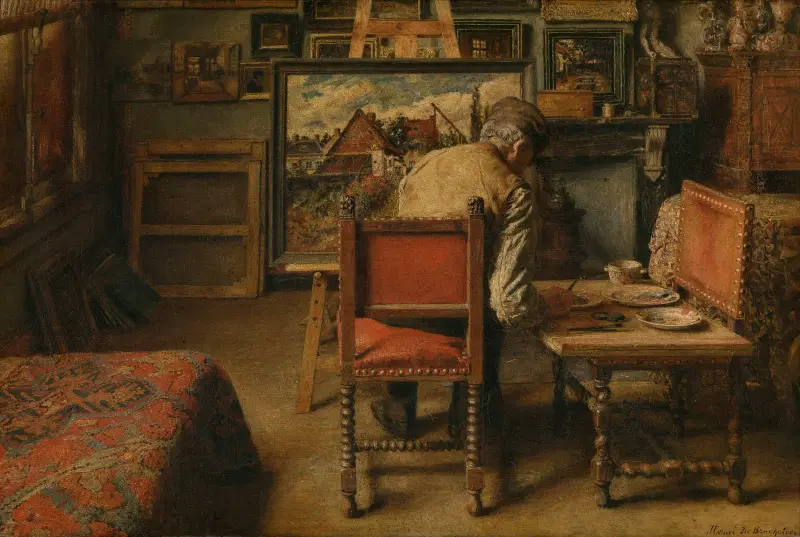 Retušér, Henri de Braekeleer