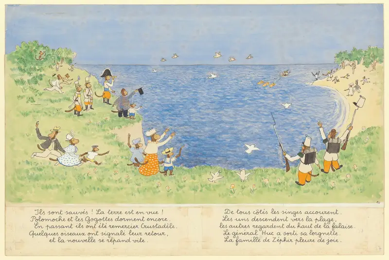 Les vacances de Zéphir Pl.27 av Jean de Brunhoff