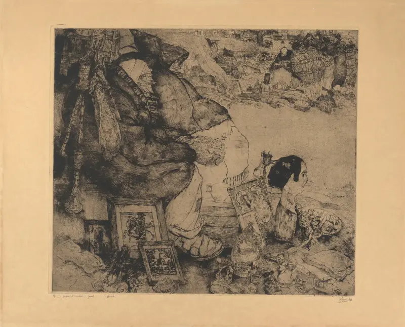 Auf dem Flohmarkt in Gent von Jules De Bruycker