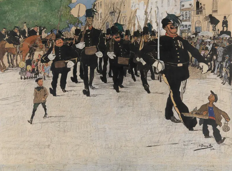 Borgargardets parad i Gent av Jules De Bruycker