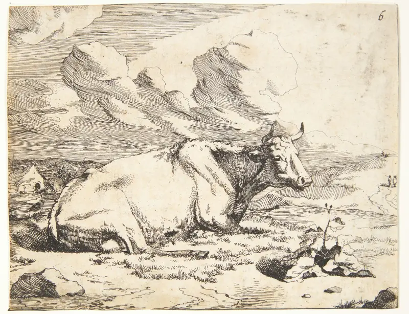 Liegende Kuh – Nr. 1 von Marcus de Bye