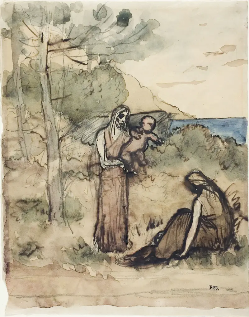 Fiskarfamilj av Pierre Puvis de Chavannes