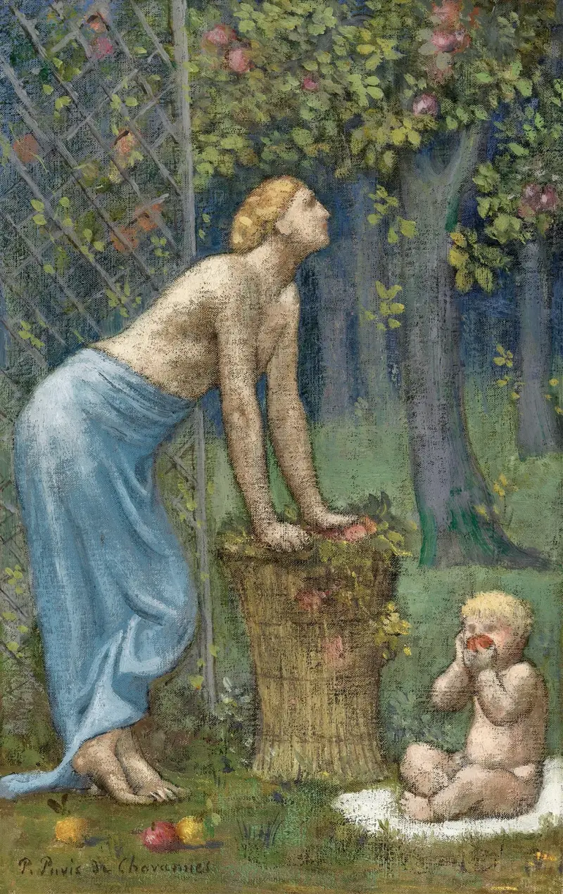 Sběr jablek, Pierre Puvis de Chavannes