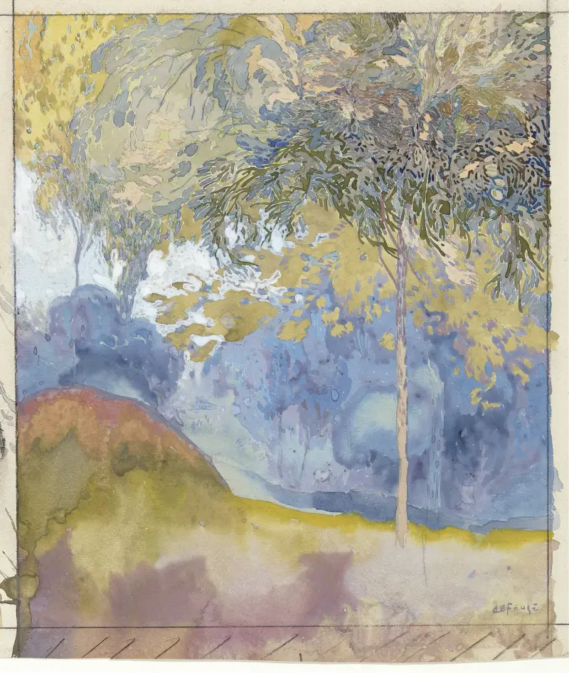 Baumreiche Landschaft, 1878 – Nr. 2 von Georges de Feure