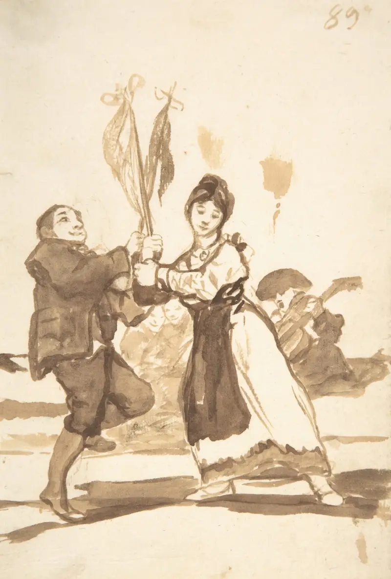Venkovský tanec, Francisco de Goya