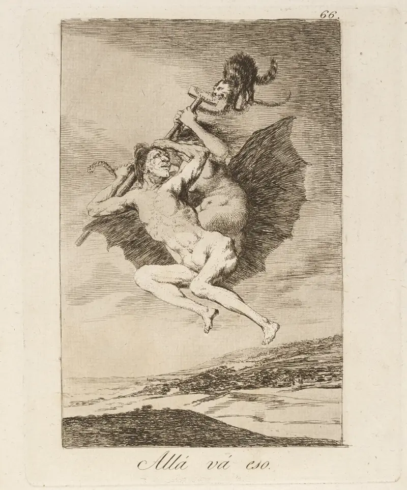 Allá vá eso. (There it goes.) av Francisco de Goya