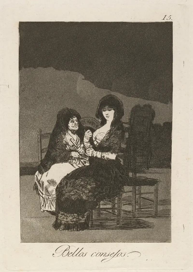 Bellos consejos. (Schöne Lehren.) von Francisco de Goya
