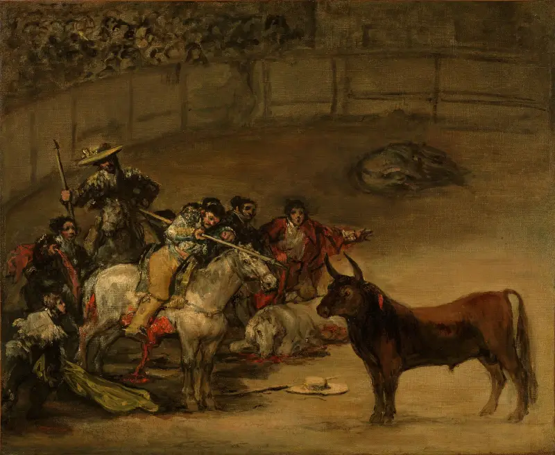 Bullfight, Suerte de Varas av Francisco de Goya
