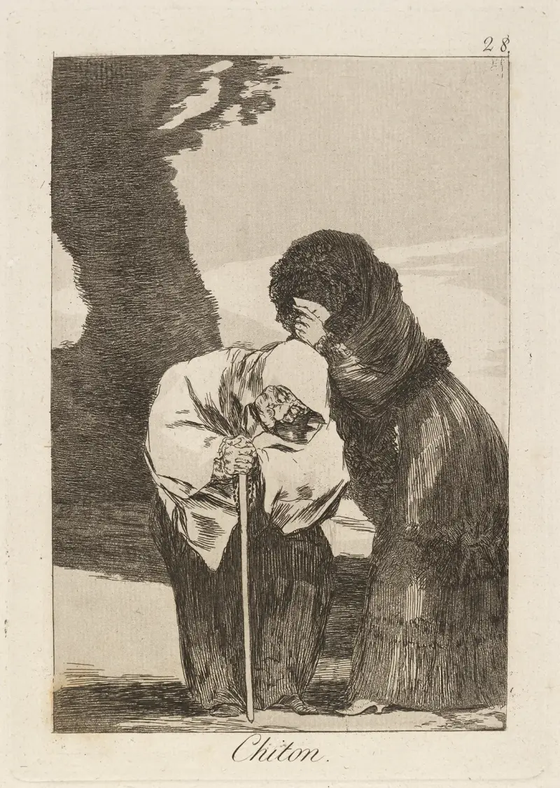 Chiton. (Hush.) av Francisco de Goya