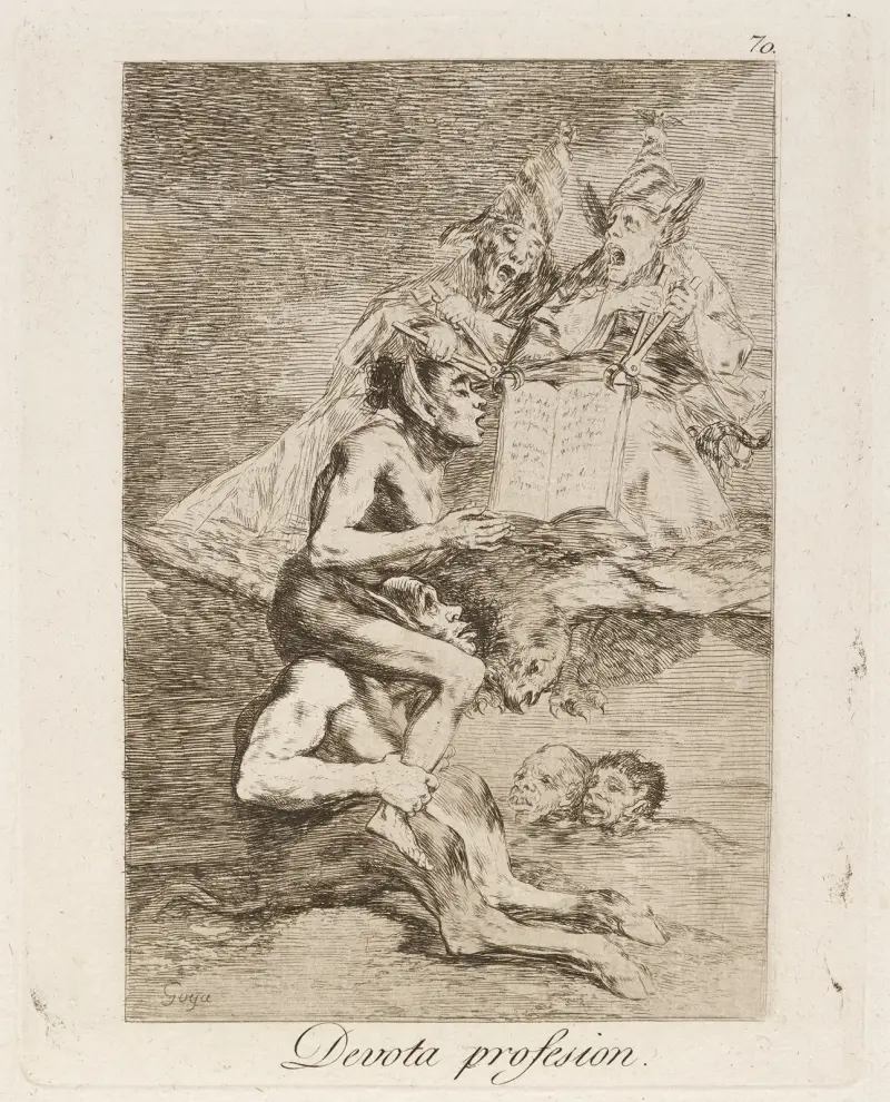 Devota profesion. (Devout profession.) av Francisco de Goya