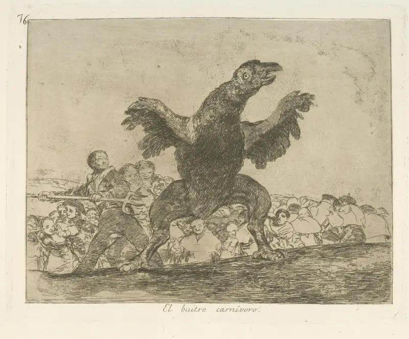 El buitre carnívoro av Francisco de Goya