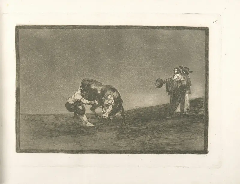 Ten sam przewraca byka na arenie w Madrycie, Francisco de Goya