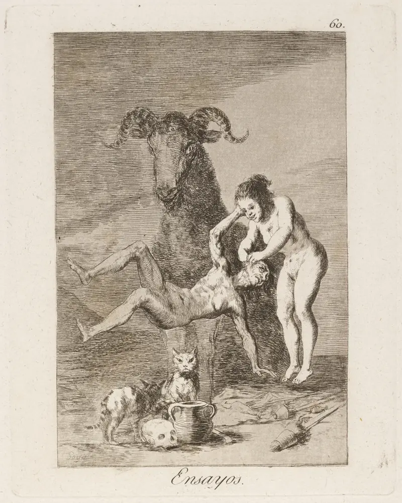 Ensayos. (Trials.) av Francisco de Goya
