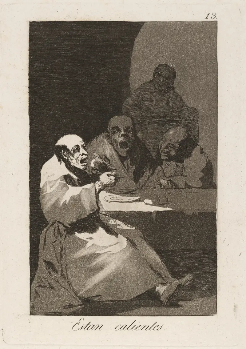 Estan calientes. (They are hot.) av Francisco de Goya